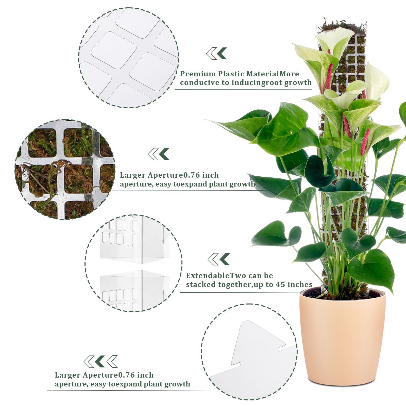 Suporte de Plástico Empilhável - Sphagnum Moss Dry avaliação e preço